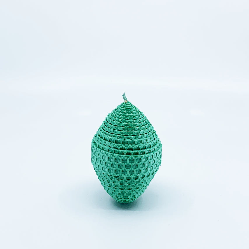 Bougie œuf H9 — Vert — Trio Maison Plus Douce